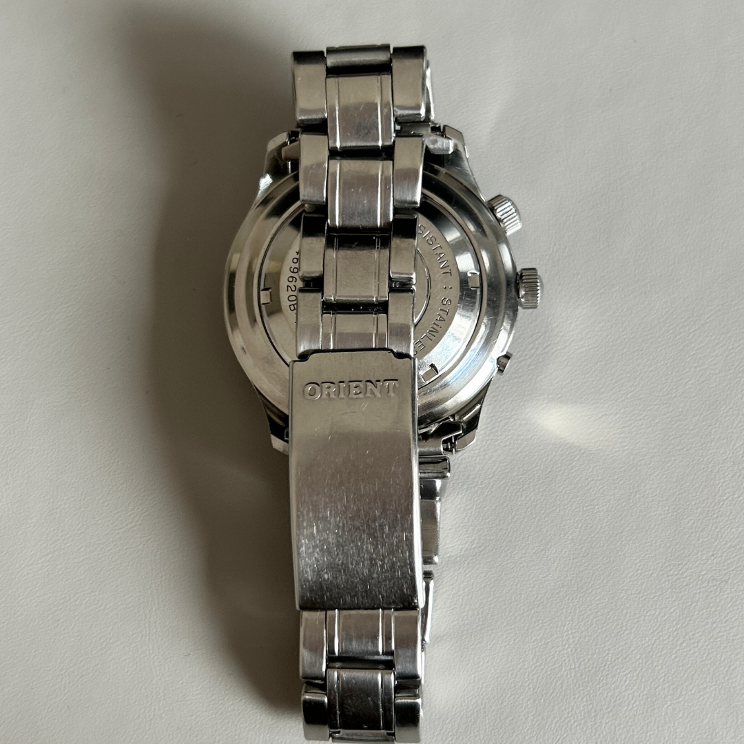 Vintage Orient 3 Star Day-Date Automatic 21J Cal. 46941 Ref 469620B-7G PT 42.2mm archive photo 10