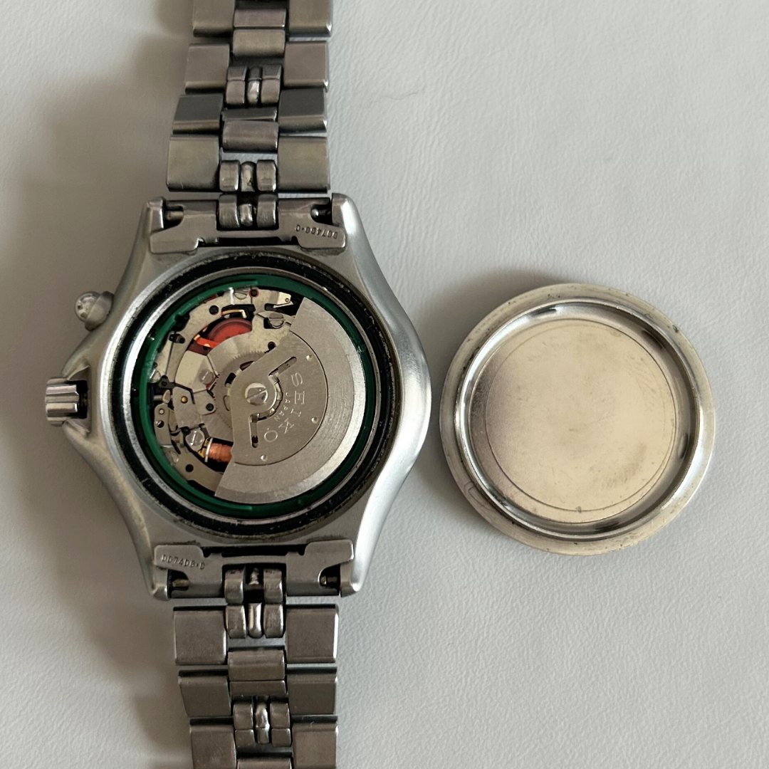 Seiko AGS 3M22 Kinetic Titanium Scuba 200m 38.4mm Vintage Watch archive photo 11