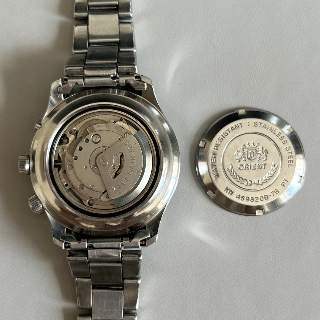 Vintage Orient 3 Star Day-Date Automatic 21J Cal. 46941 Ref 469620B-7G PT 42.2mm archive photo 12