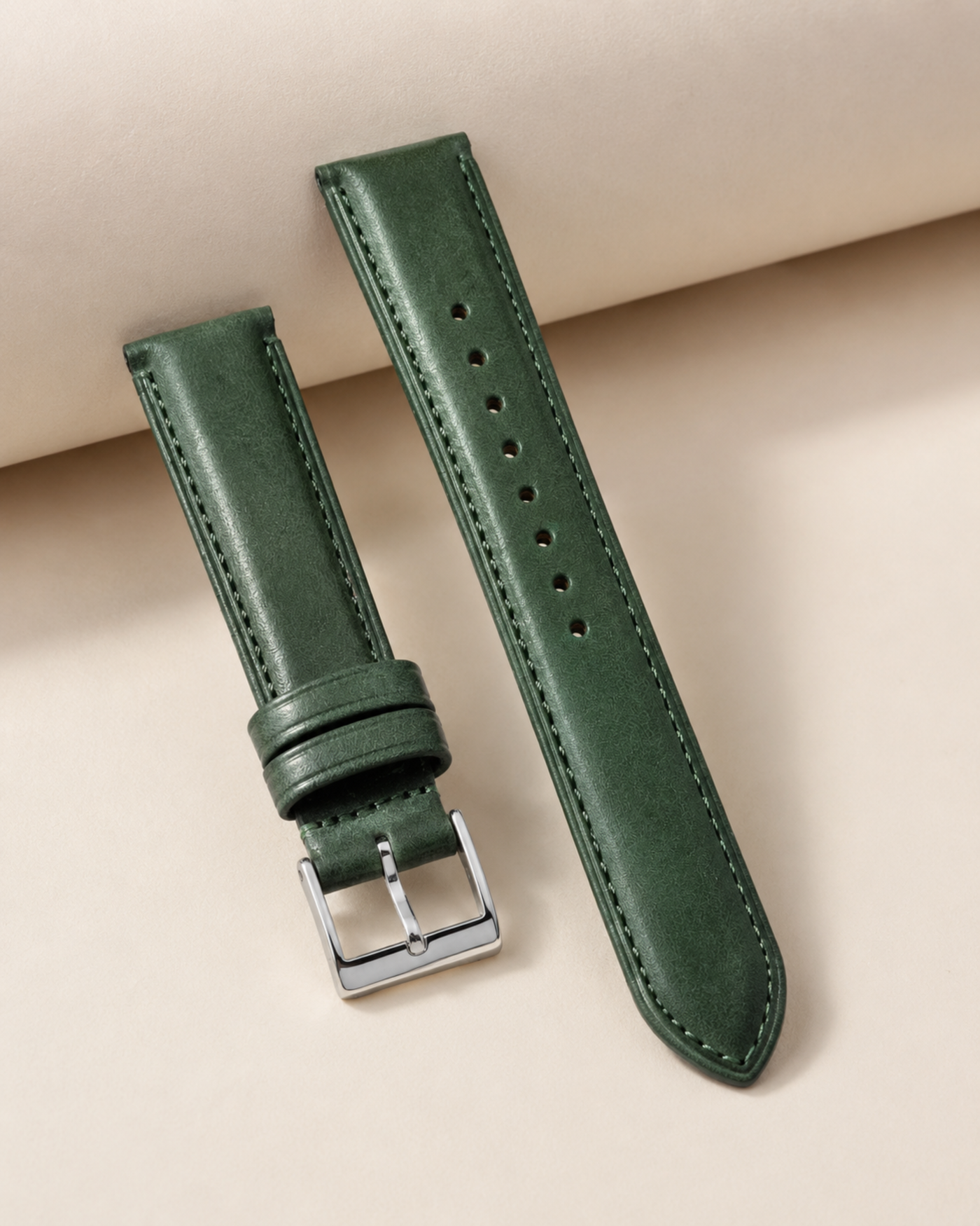 Vintage Waxed Cowhide Leather Watch Strap 18 19 20 21 22mm