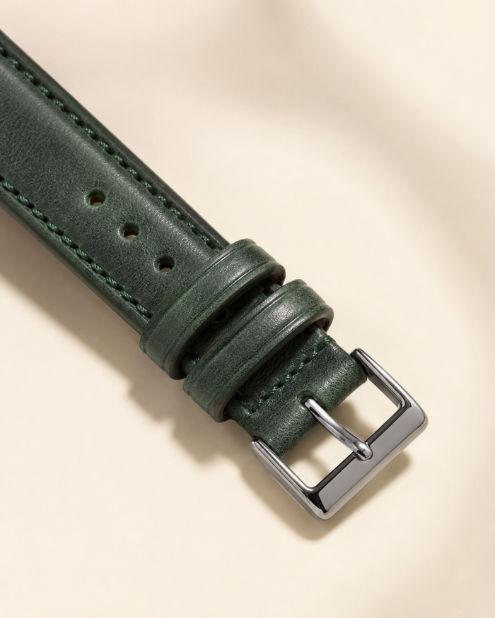 Vintage Waxed Cowhide Leather Watch Strap 18 19 20 21 22mm