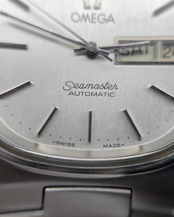 Omega Seamaster TV Day-Date Cal. 1020 Automatic Swiss Watch Steel Bracelet photo 13