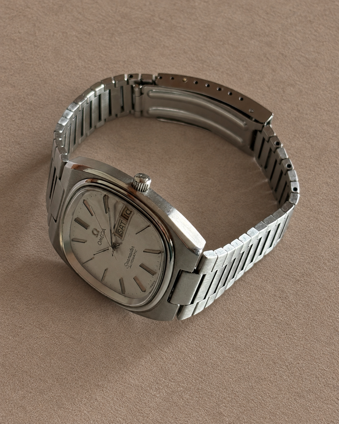 Omega Seamaster TV Day-Date Cal. 1020 Automatic Swiss Watch Steel Bracelet photo 9