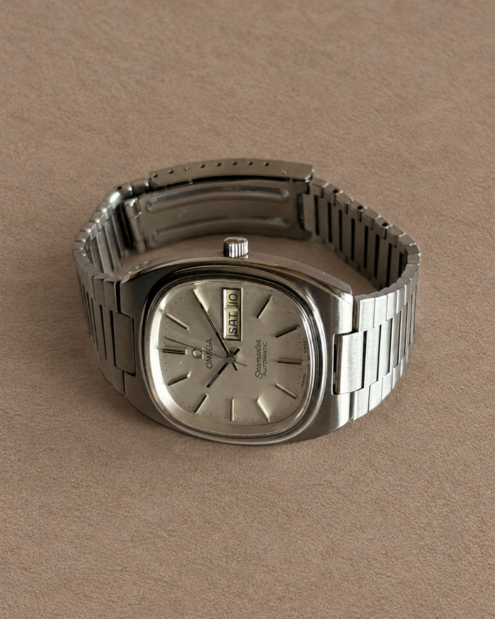 Omega Seamaster TV Day-Date Cal. 1020 Automatic Swiss Watch Steel Bracelet photo 7