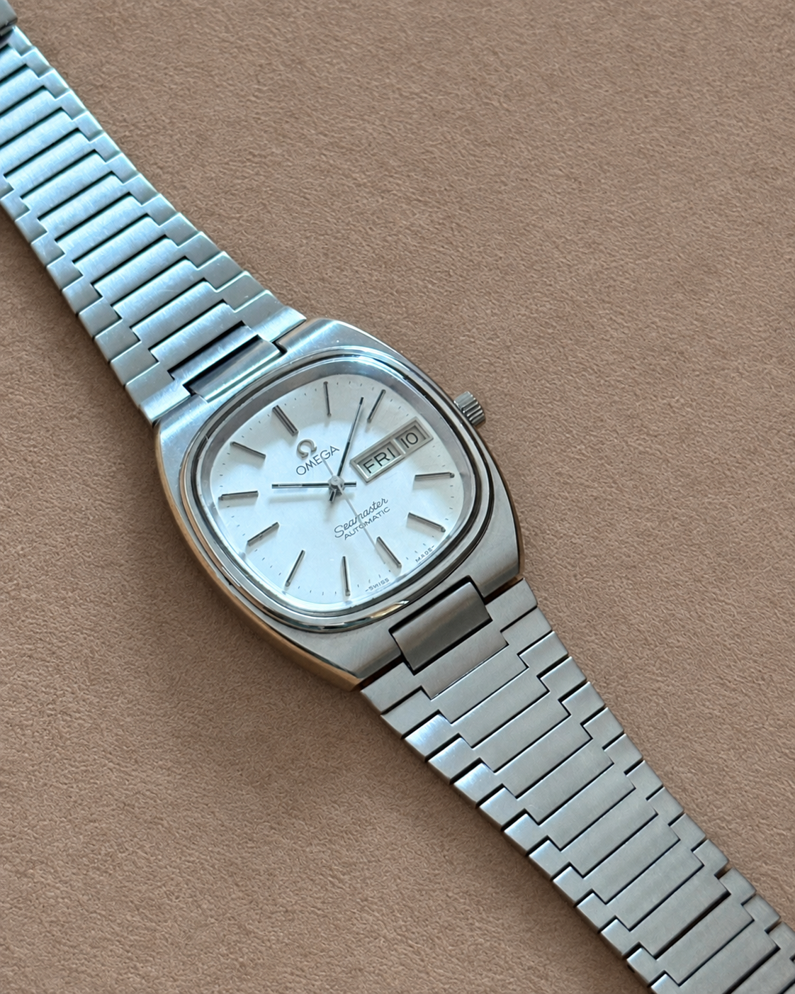 Omega Seamaster TV Day-Date Cal. 1020 Automatic Swiss Watch Steel Bracelet photo 20
