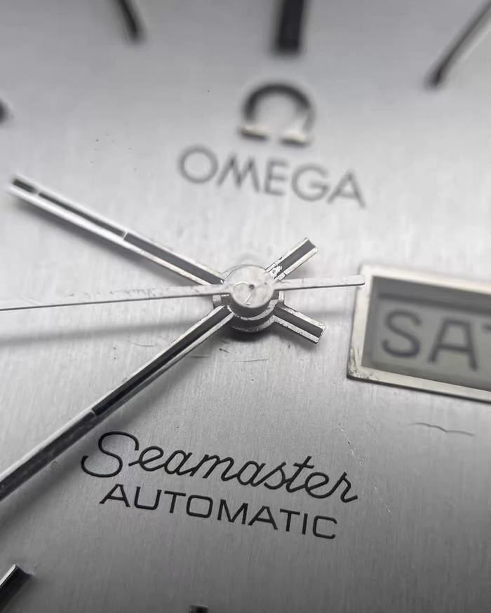 Omega Seamaster TV Day-Date Cal. 1020 Automatic Swiss Watch Steel Bracelet photo 14