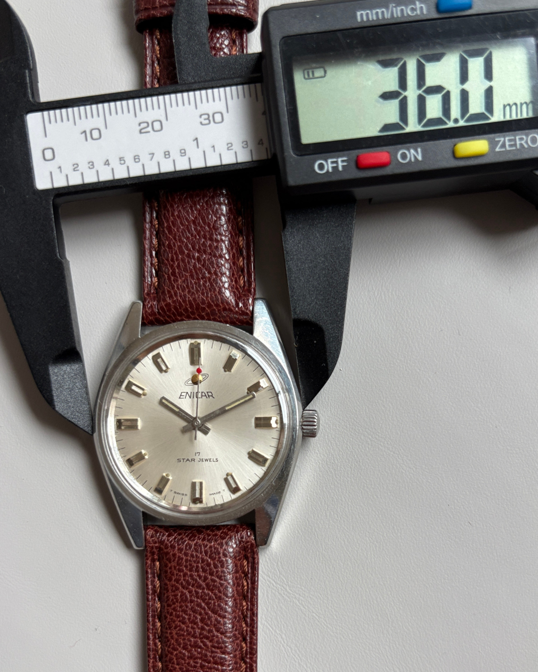 Enicar Ocean Pearl AR160 White Dial 17J Hand-Wind Men’s Watch Swiss