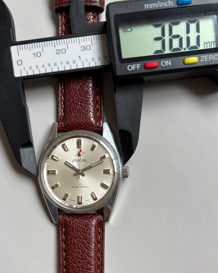 Enicar Ocean Pearl AR160 White Dial 17J Hand-Wind Men’s Watch Swiss
