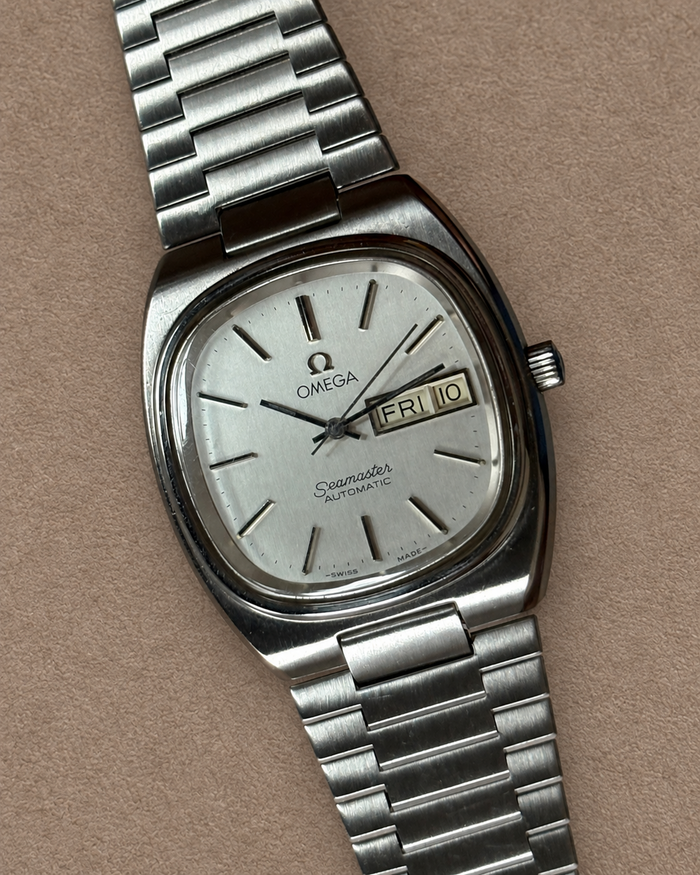 Omega Seamaster TV Day-Date Cal. 1020 Automatic Swiss Watch Steel Bracelet photo 4