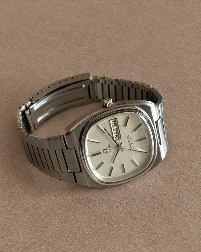 Omega Seamaster TV Day-Date Cal. 1020 Automatic Swiss Watch Steel Bracelet photo 8