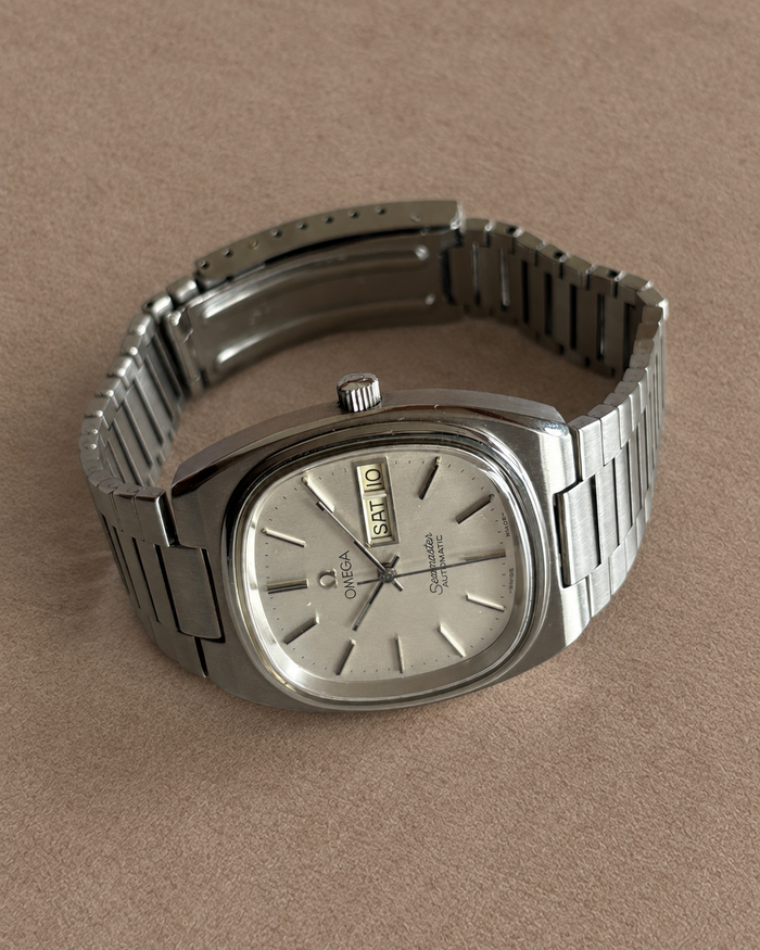 Omega Seamaster TV Day-Date Cal. 1020 Automatic Swiss Watch Steel Bracelet photo 6