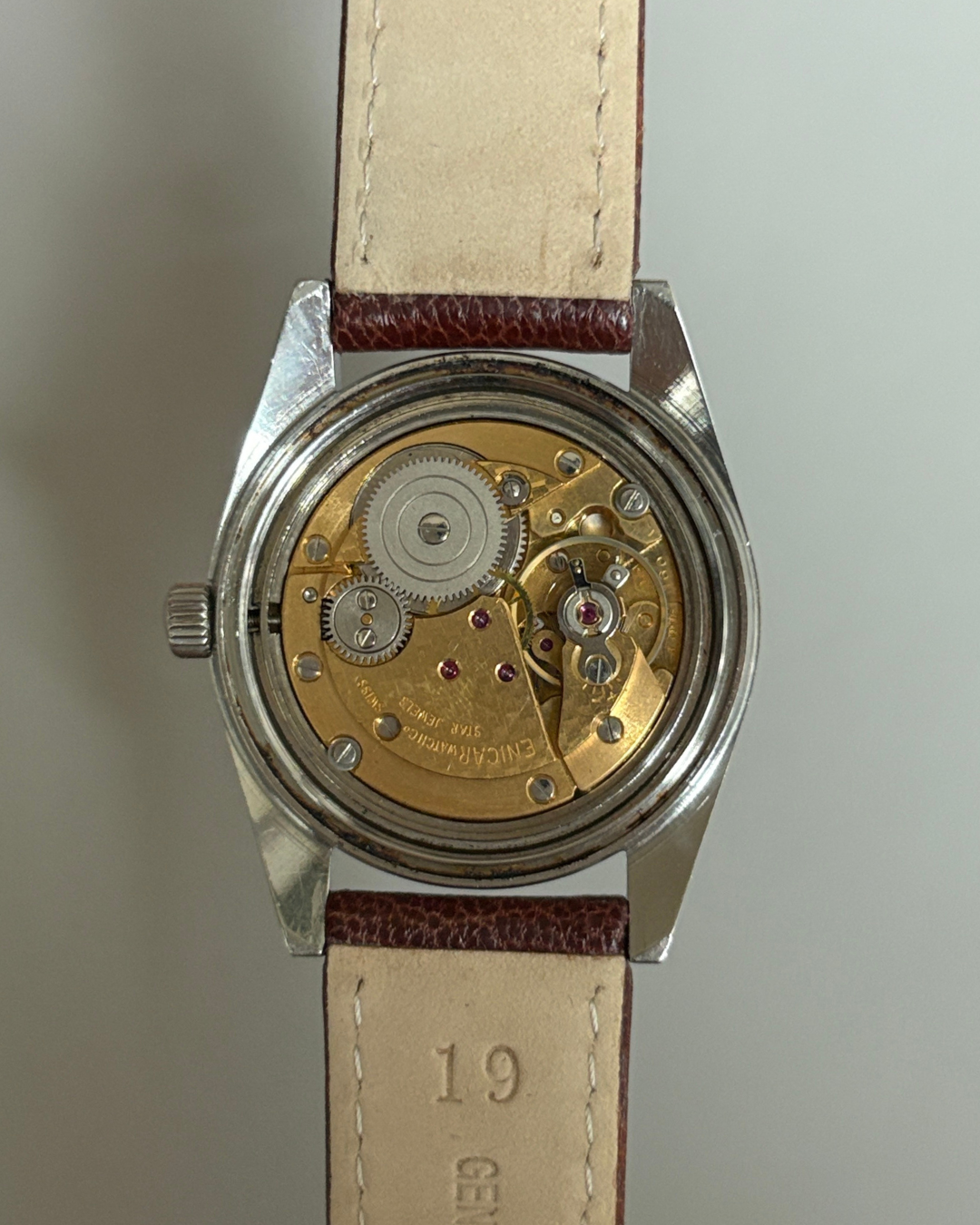 Enicar Ocean Pearl AR160 White Dial 17J Hand-Wind Men’s Watch Swiss