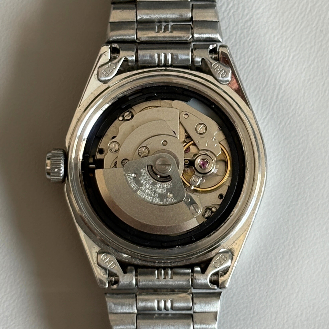 Mint Vintage Orient Three Star Pink Dial 21 Jewels Automatic Women’s Watch Japan archive photo 6