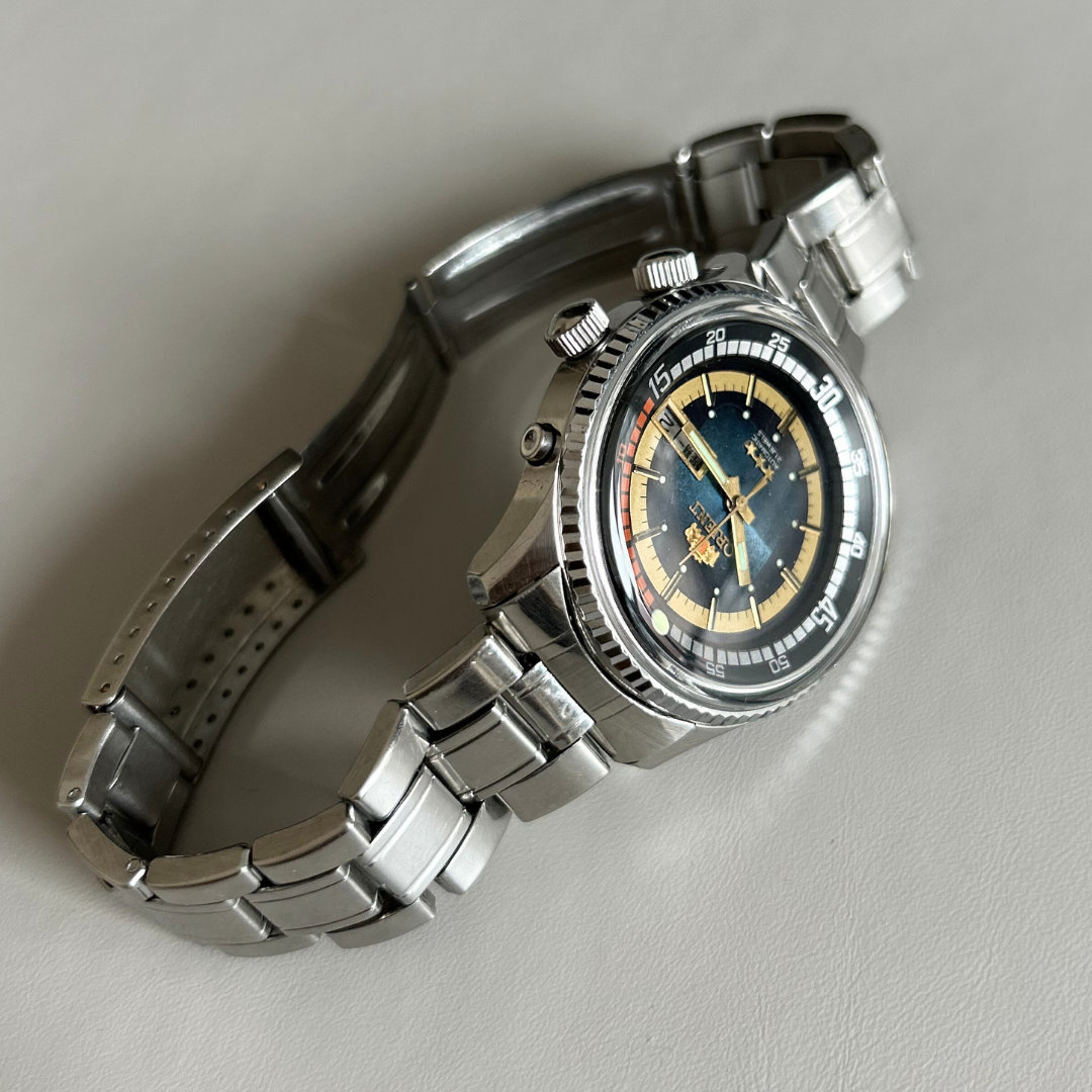 Vintage Orient 3 Star Day-Date Automatic 21J Cal. 46941 Ref 469620B-7G PT 42.2mm archive photo 7