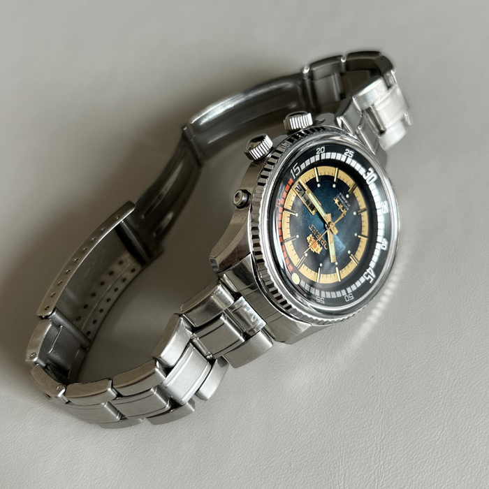 Vintage Orient 3 Star Day-Date Automatic 21J Cal. 46941 Ref 469620B-7G PT 42.2mm image 7