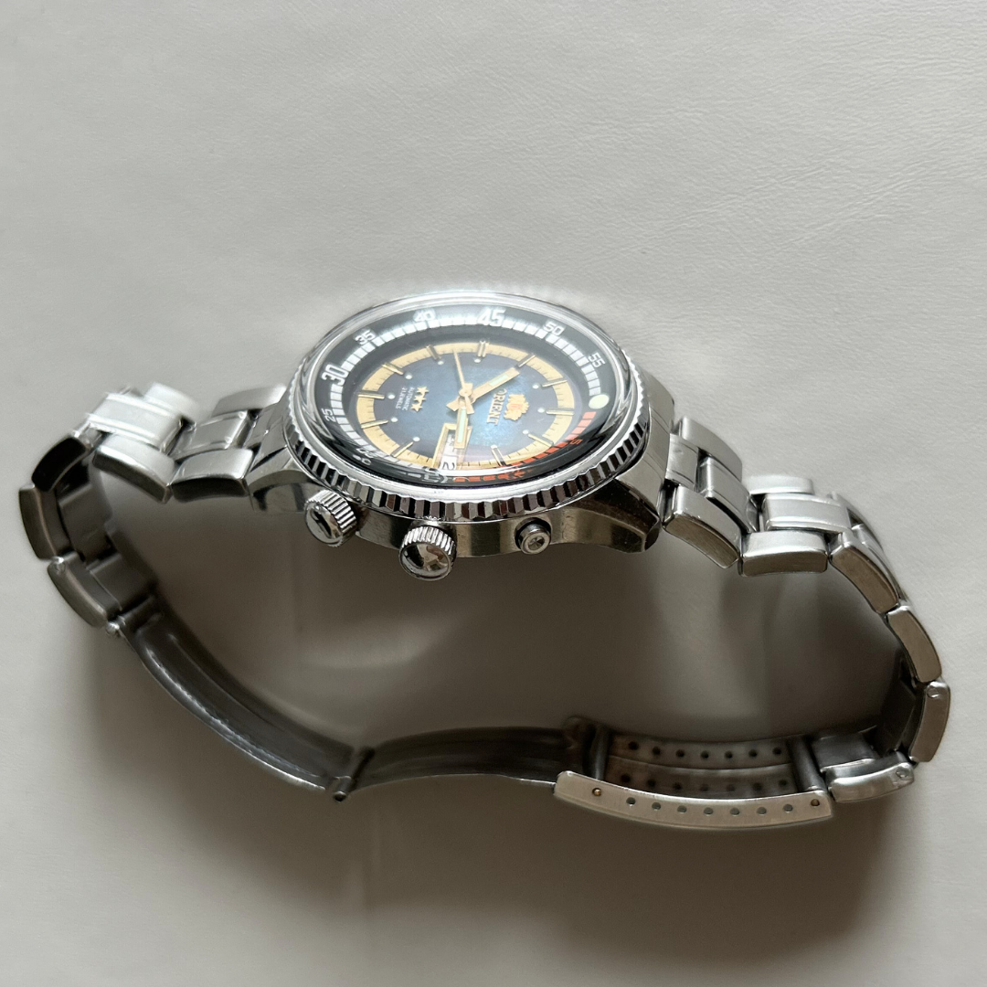 Vintage Orient 3 Star Day-Date Automatic 21J Cal. 46941 Ref 469620B-7G PT 42.2mm archive photo 8