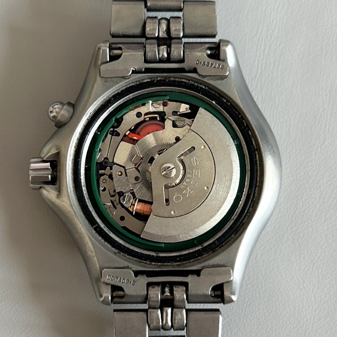 Seiko AGS 3M22 Kinetic Titanium Scuba 200m 38.4mm Vintage Watch archive photo 9