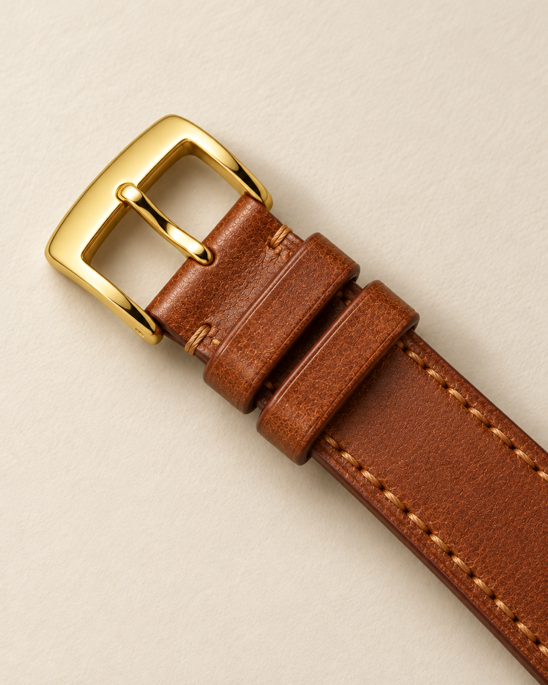 The Ambra — Toffee Leather Strap