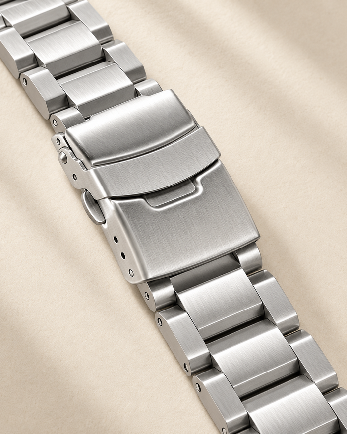 The Ferro — Brushed Steel Bracelet