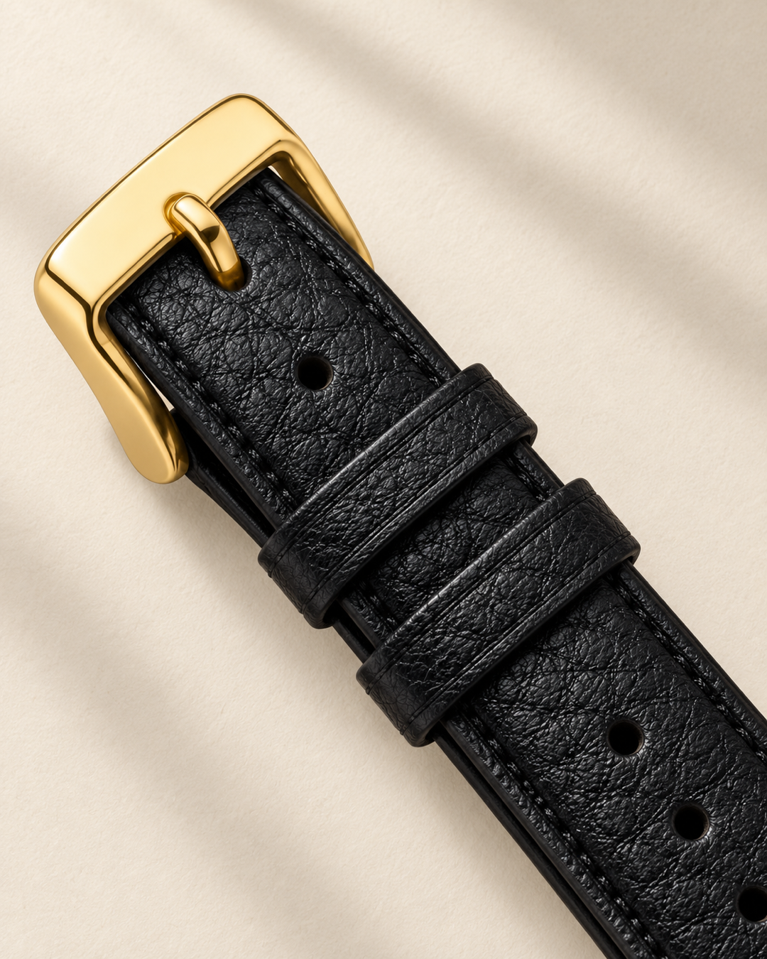 The Ombra — Textured Black Leather Strap