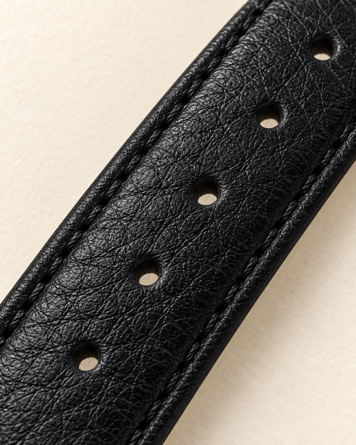 The Ombra — Textured Black Leather Strap