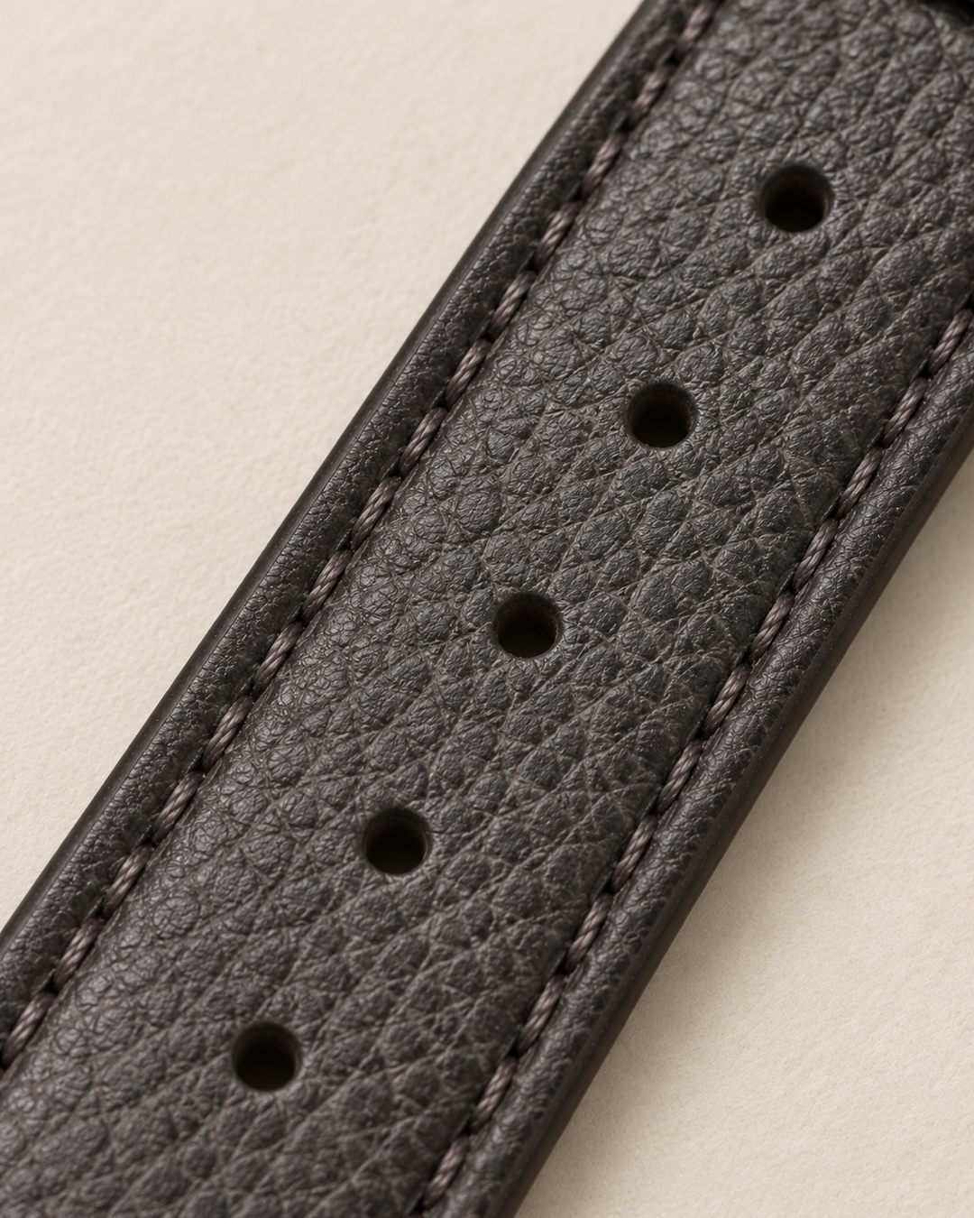 The Slate — Textured Grey Leather Strap