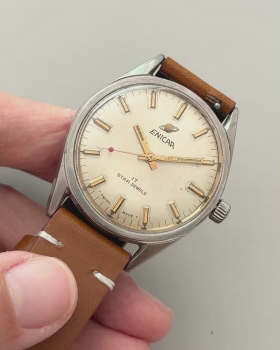 Enicar Ocean Pearl AR160 Swiss Made vintage watch video