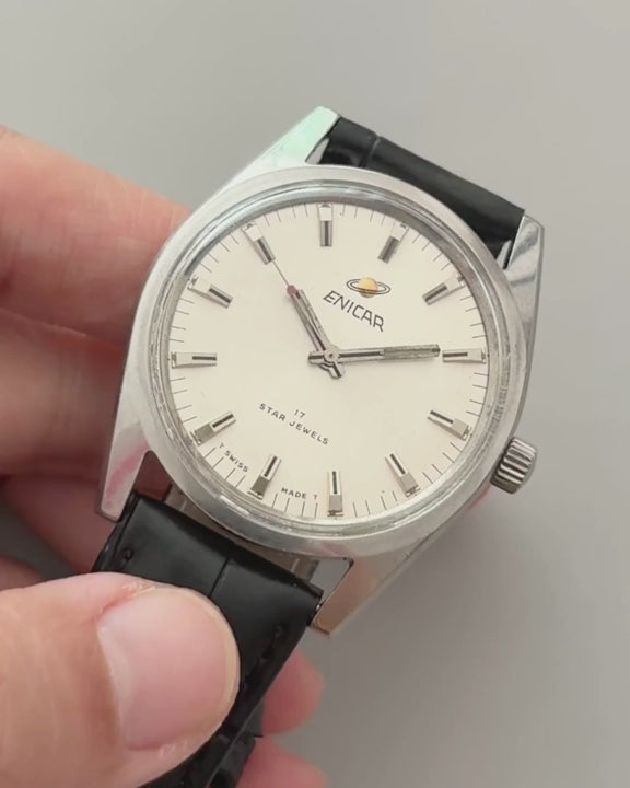 Enicar Star Jewels AR160 hand-wind vintage watch video