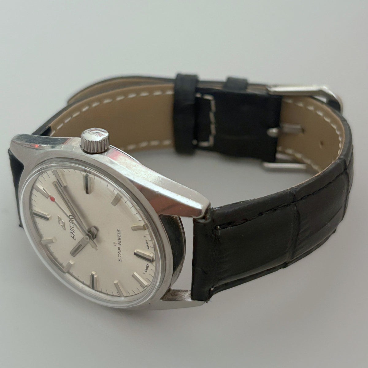 Vintage Enicar Ocean Pearl AR160 17 Jewels Hand-Wind Swiss Men’s Watch archive image 8