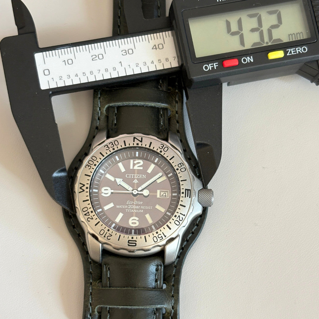 Citizen Promaster Titanium Eco-Drive 7872-H04449 43mm Men’s Watch Rare 200m archive image 15