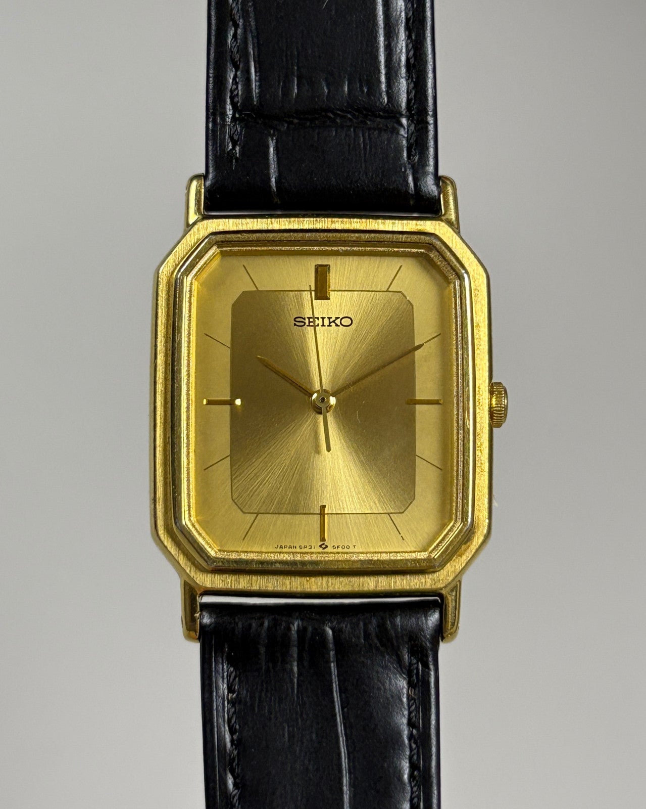 Seiko Chariot 5P31-5D70 Gold Tank Quartz Men’s Watch 1989 Japan image 2