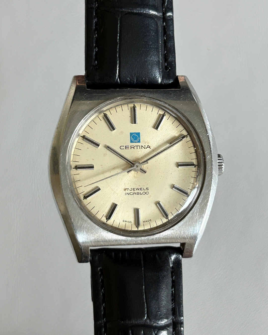 Certina 17J Manual Wind Men’s Watch Swiss Made 1970s Vintage image 2