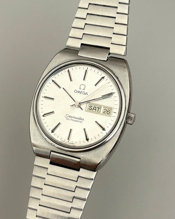 Omega Seamaster 166.0216 Day-Date Cal. 1020 35mm Automatic Watch Swiss Made image 4