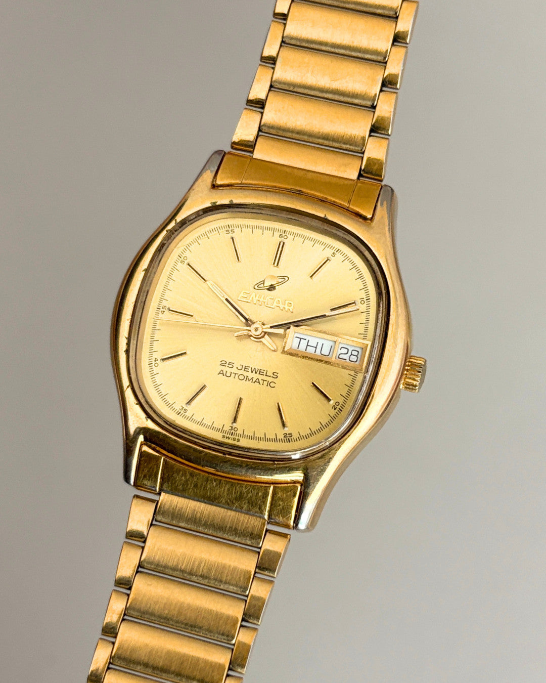 Enicar Ocean Pearl TV Case Day Date 25J Automatic Men’s Watch 1970s Swiss image 3