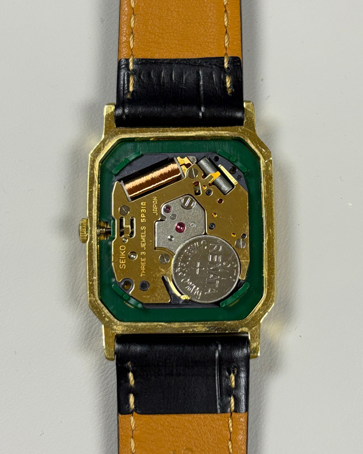 Seiko Chariot 5P31-5D70 Gold Tank Quartz Men’s Watch 1989 Japan image 7