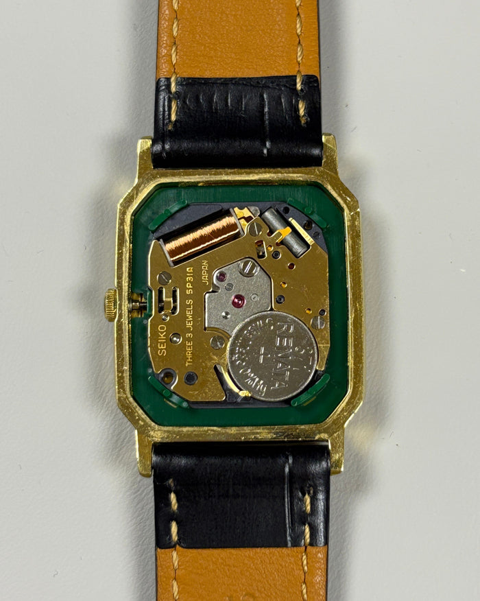 Seiko Chariot 5P31-5D70 Gold Tank Quartz Men’s Watch 1989 Japan image 7