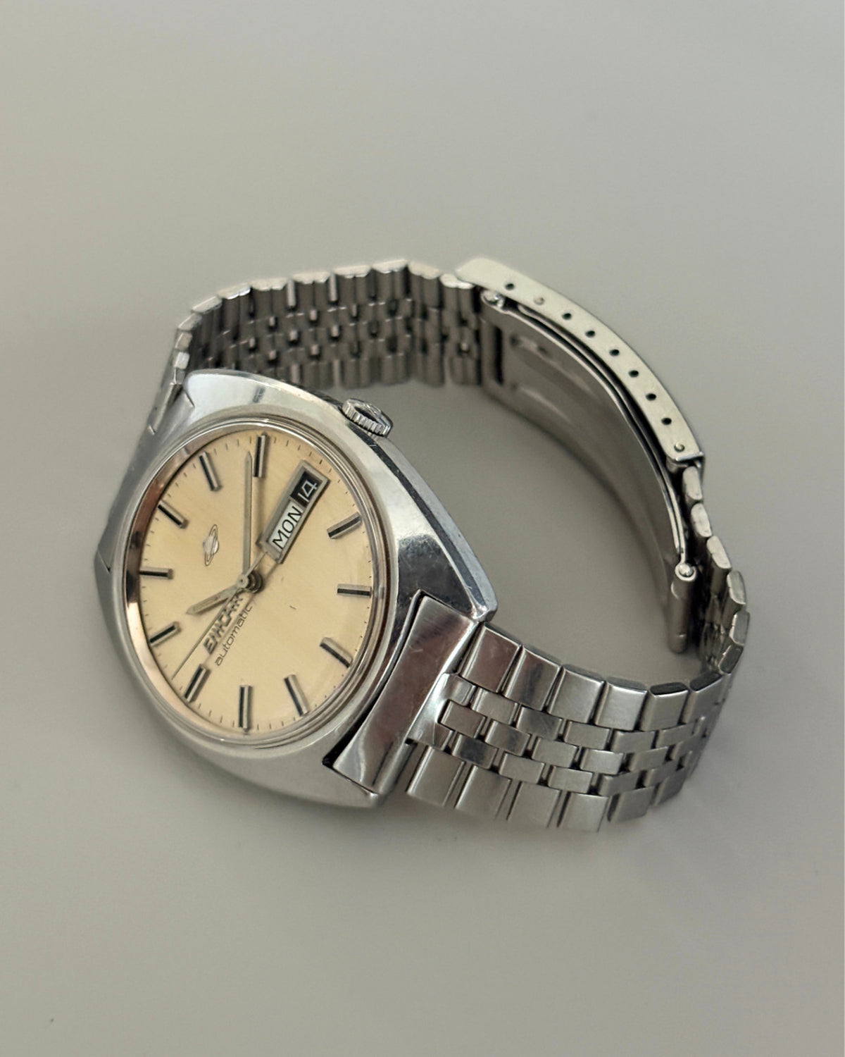 Enicar Ocean Pearl Day Date 25J Automatic Men’s Watch 1970s Swiss image 10