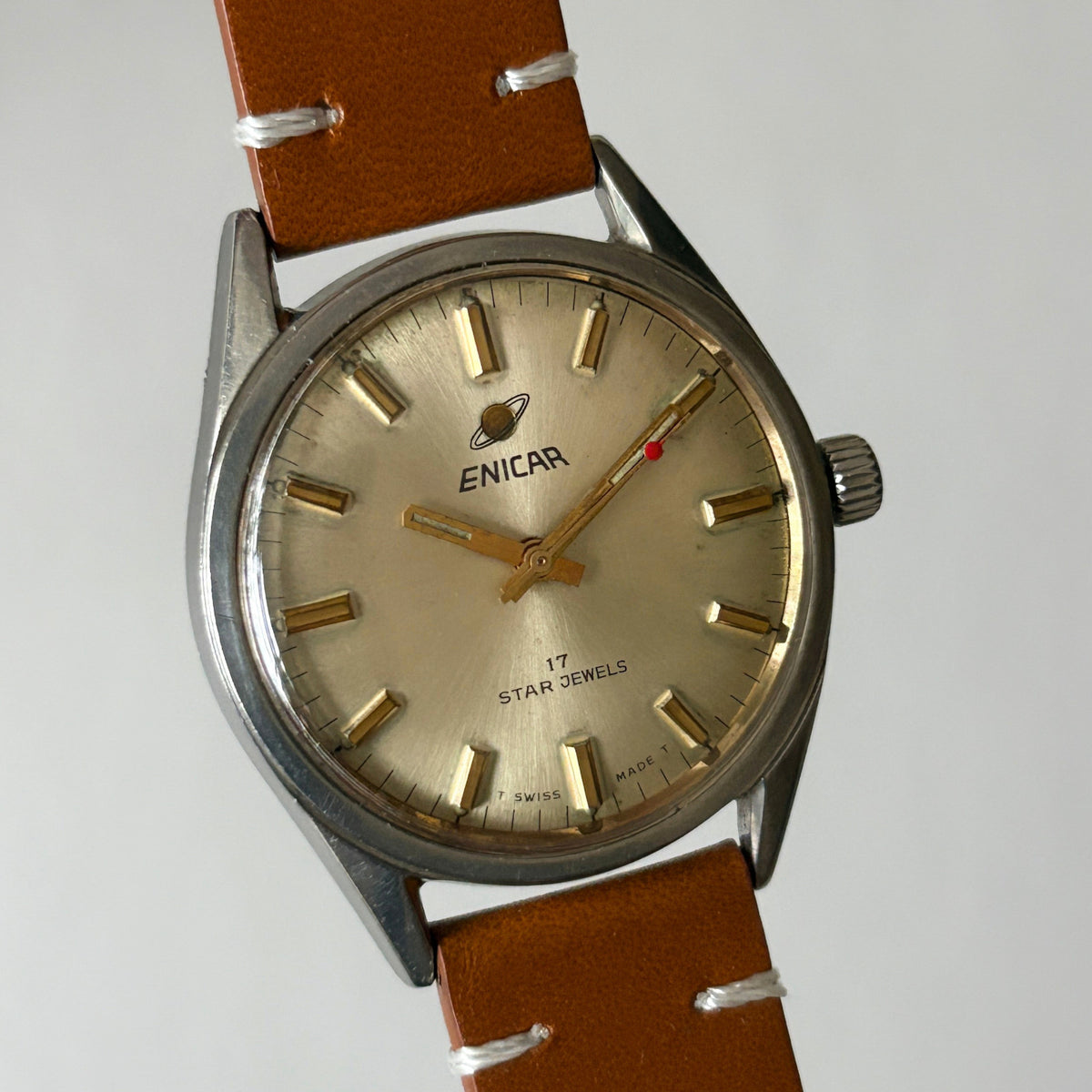 Enicar Ocean Pearl AR160 17J Men’s Watch Swiss Made Vintage image 5