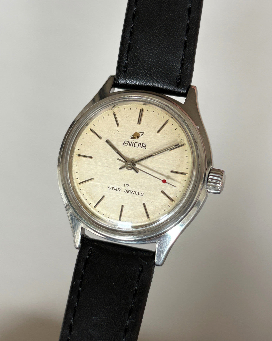 Enicar ETA 2801-2 17J Manual Wind Men’s Watch 1980s Swiss image 4