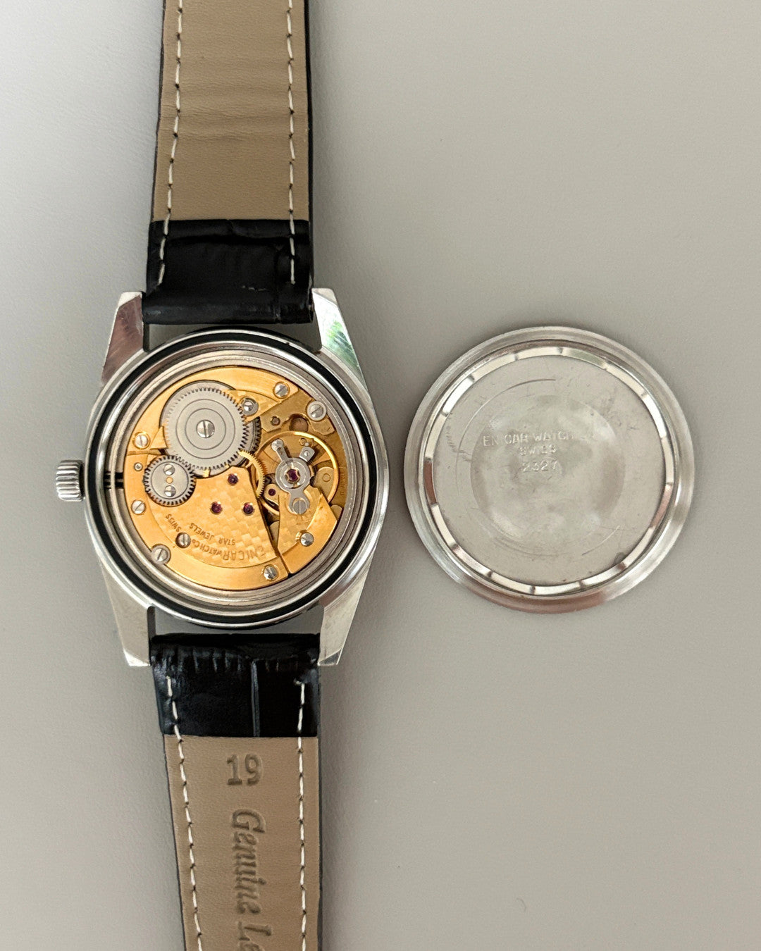 Enicar Star Jewels AR160 White Dial 17J Hand-Wind Men’s Watch Swiss image 10