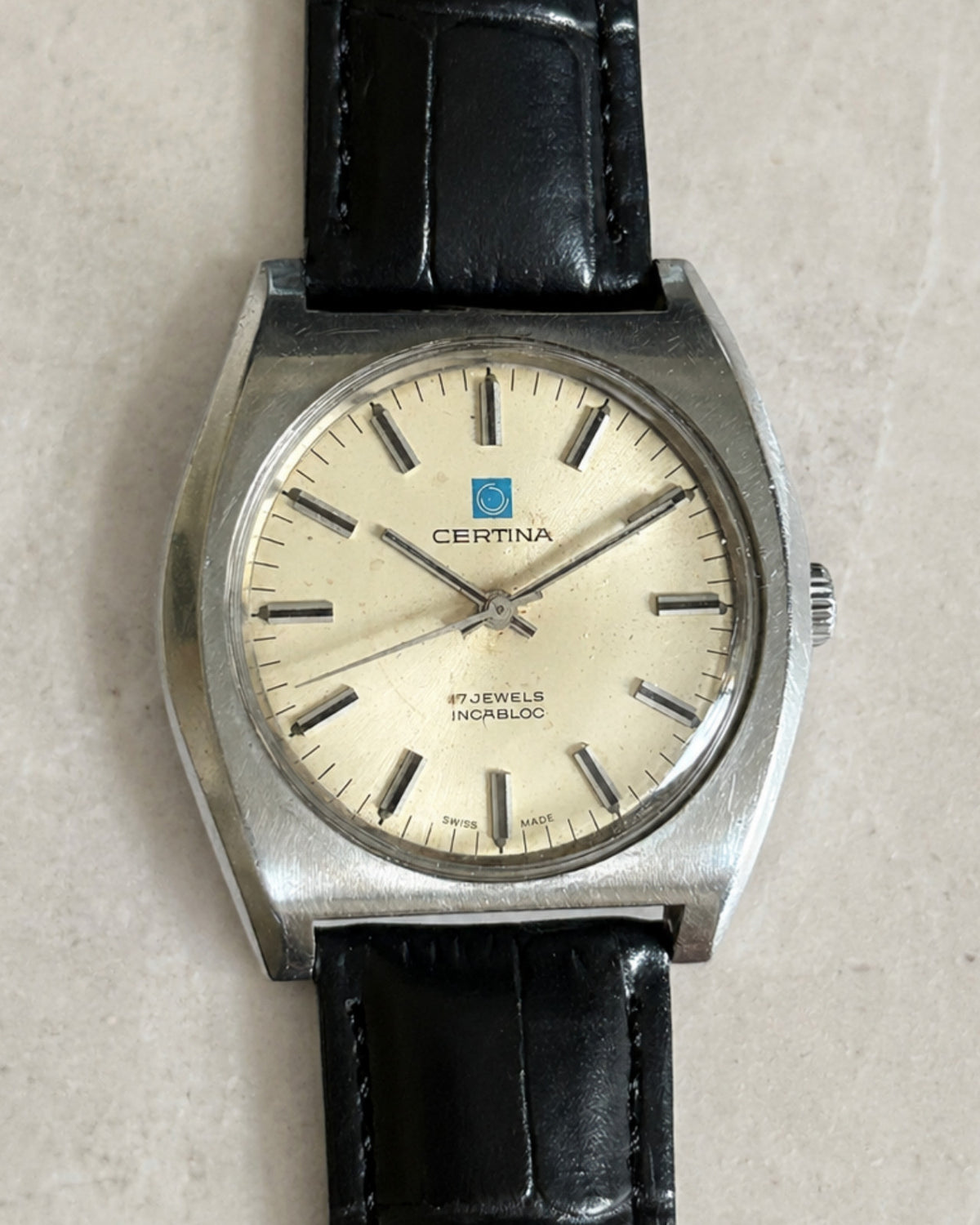 Certina 17J Manual Wind Men’s Watch Swiss Made 1970s Vintage image 1