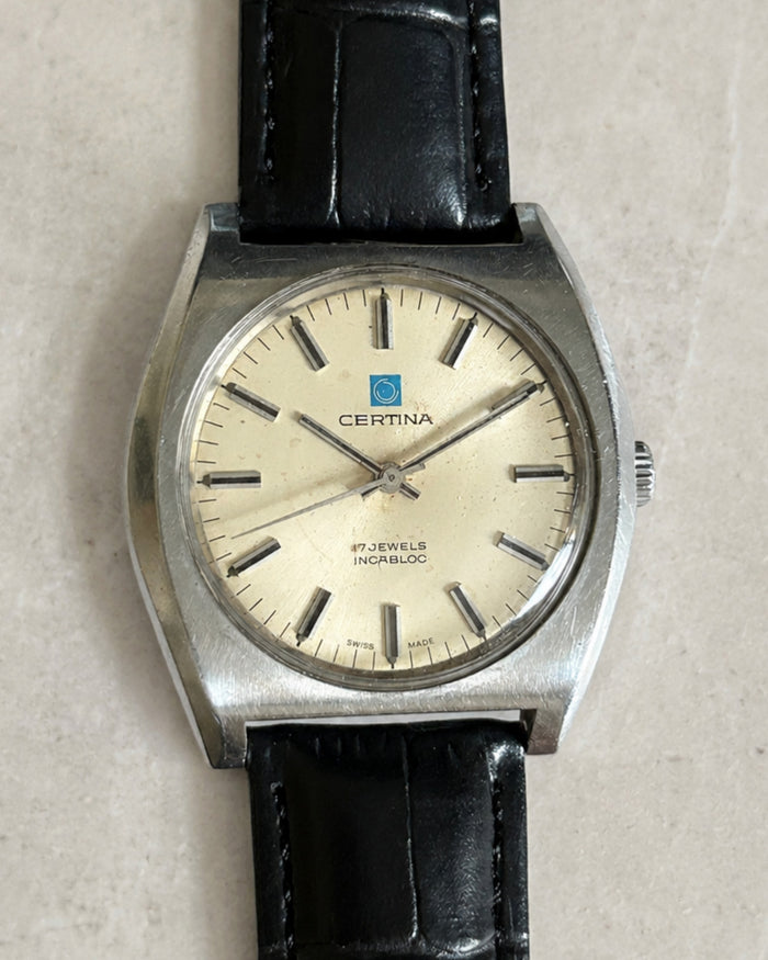 Certina 17J Manual Wind Men’s Watch Swiss Made 1970s Vintage image 1