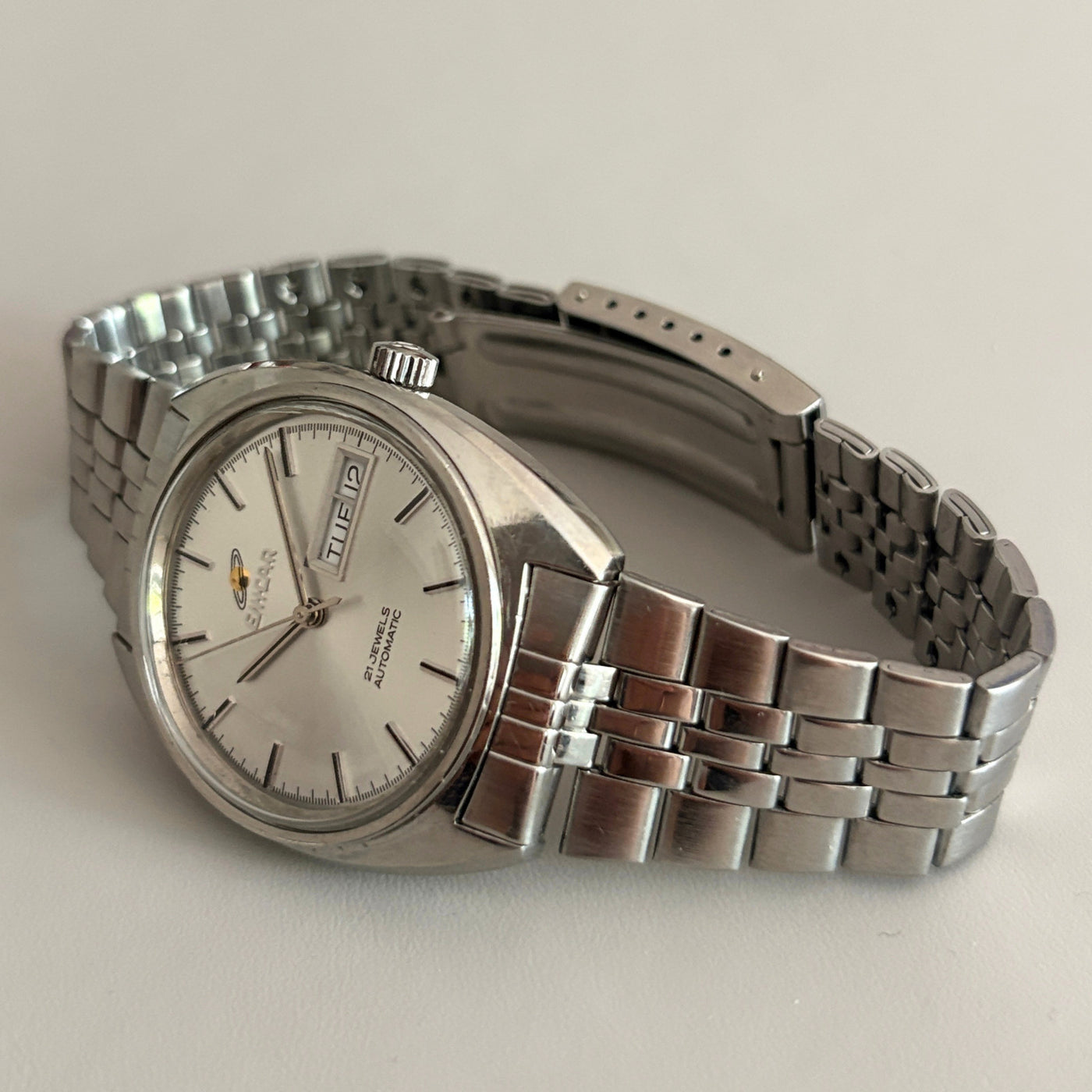 Vintage Enicar Ocean Pearl AR-2158 Automatic Day Date 21J Swiss Men’s Watch archive image 8