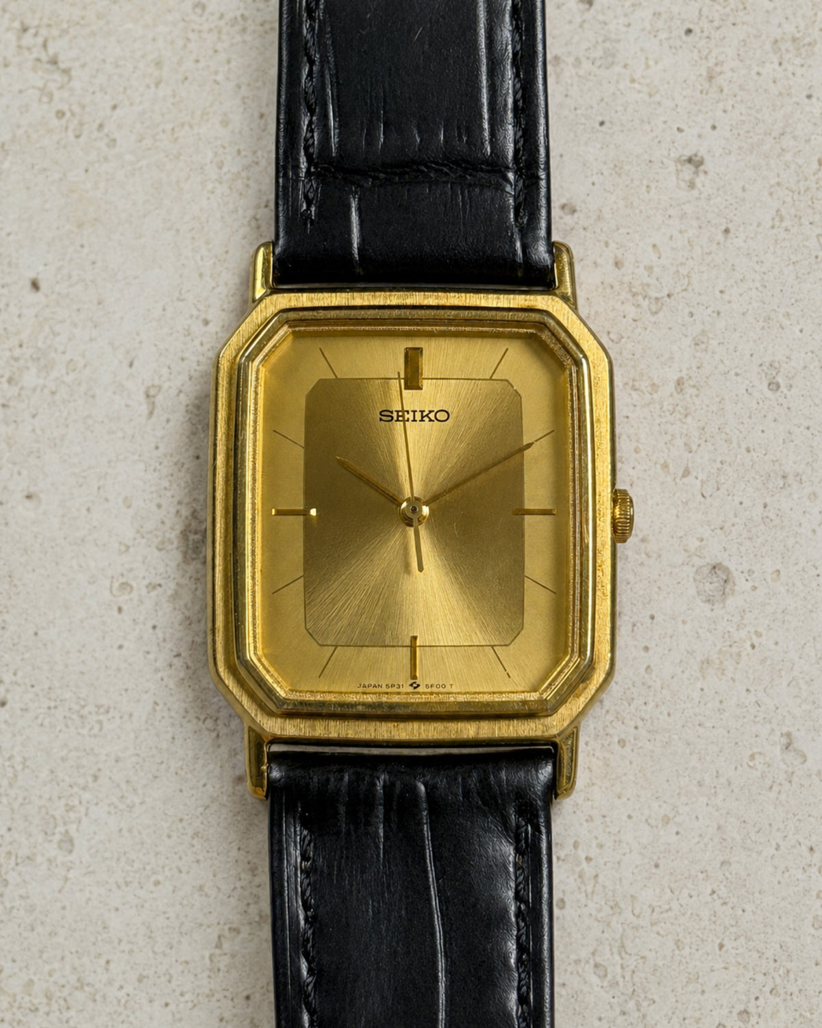 Seiko Chariot 5P31-5D70 Gold Tank Quartz Men’s Watch 1989 Japan image 1