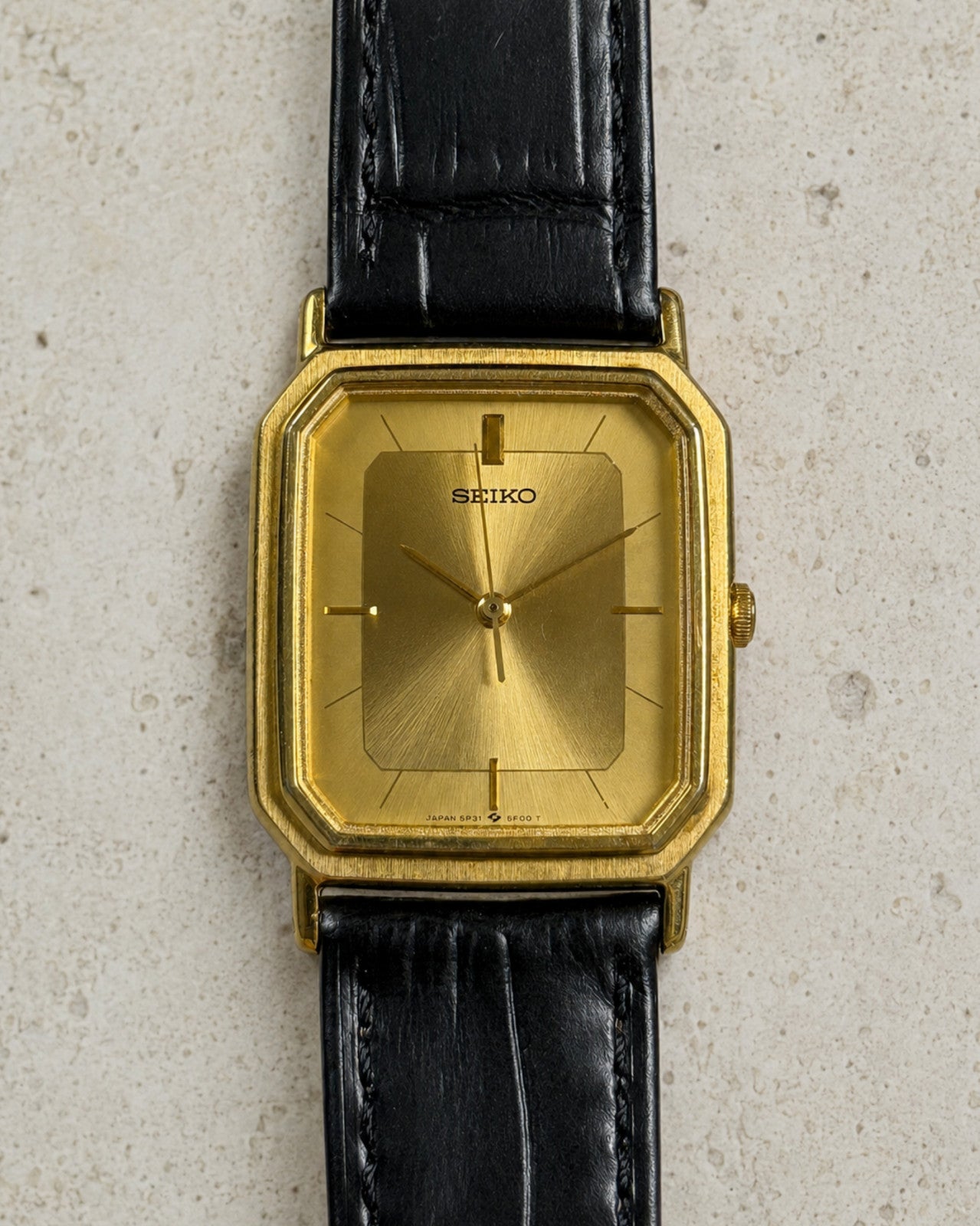Seiko Chariot 5P31-5D70 Gold Tank Quartz Men’s Watch 1989 Japan