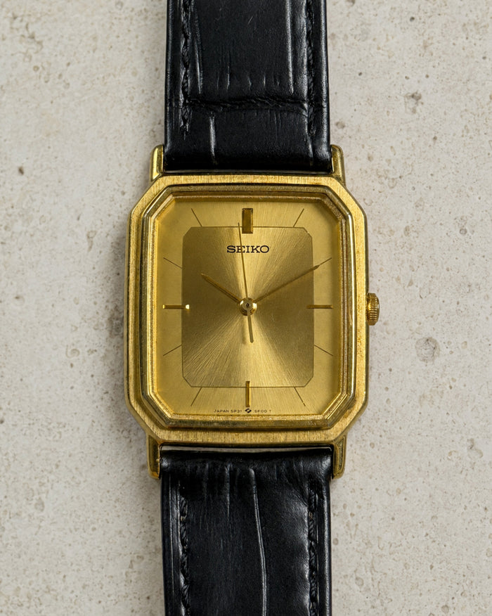 Seiko Chariot 5P31-5D70 Gold Tank Quartz Men’s Watch 1989 Japan image 1