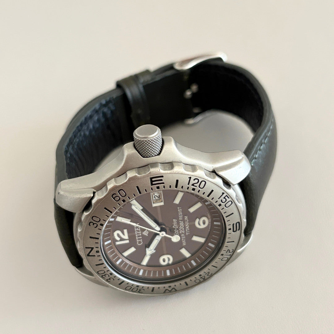 Citizen Promaster Titanium Eco-Drive 7872-H04449 43mm Men’s Watch Rare 200m archive image 10
