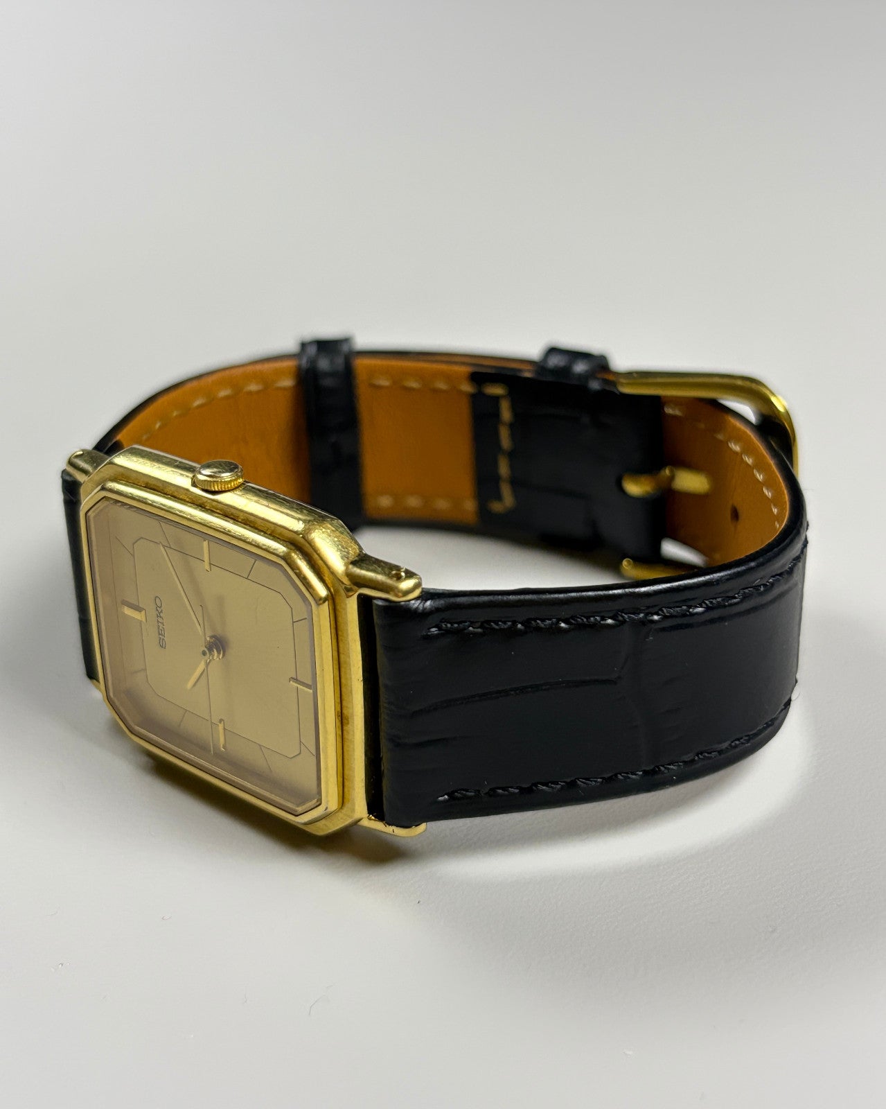Seiko Chariot 5P31-5D70 Gold Tank Quartz Men’s Watch 1989 Japan image 9