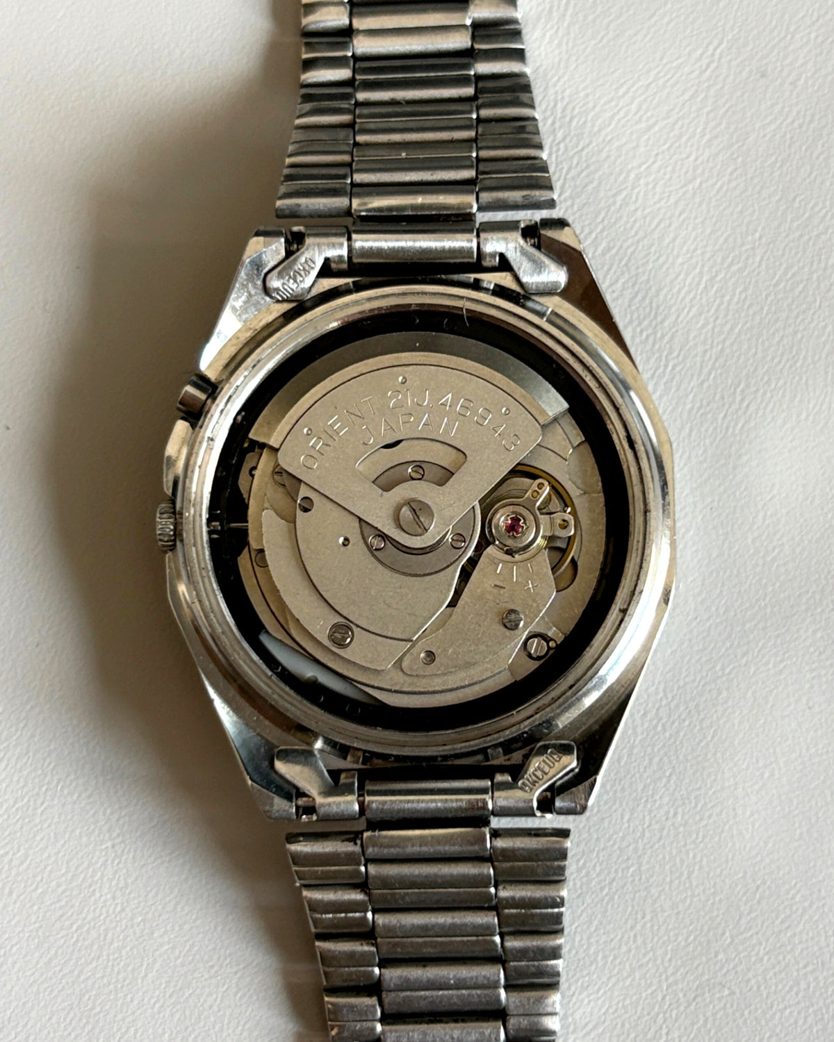 Orient AAA Crystal Golden Dial 21J Automatic Vintage Watch 1970s image 10