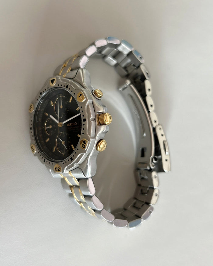 Seiko 7T32-6E40 Chronograph Quartz Men’s Watch 1995 Japan Vintage image 7